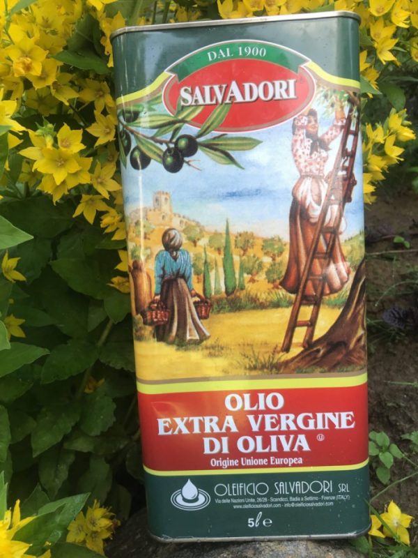 Масло оливковое нерафинированное "Salvadori",  Италия 5 литров.
